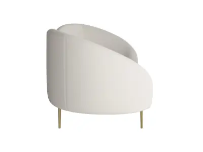 Snoflake Curved Sofa 3D model