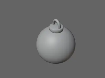 Christmas Ball Ornament - Enfeite Bola de Natal Low-poly 3D model