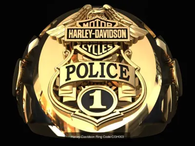 Harley-Davidson Set Code CGH001-CGH008 3D Model Collection