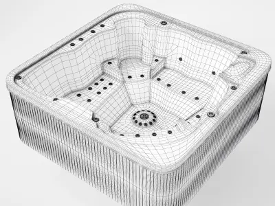 Jacuzzi hot tub 3D model