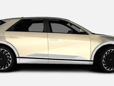 Hyundai Ioniq 5 Limited US-Spec 2023 Gameready Low-poly 3D model