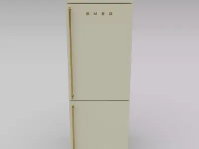 smeg refrigerator 3D model