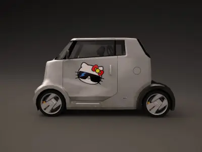 Car - 2007 Toyota Hi-CT Low-poly 3D model