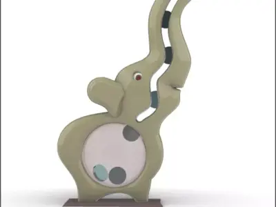  Little Elephant Piggy Bank 3D model