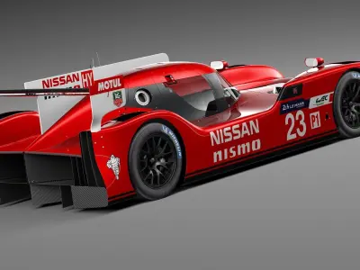 Nissan GT-R LM Nismo Race car 2015 3D model