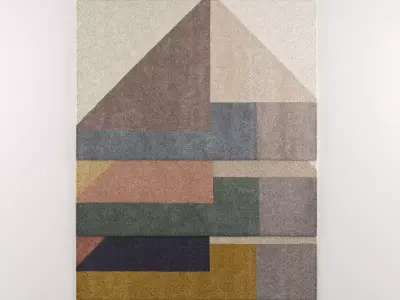 Linie design carpet Low-poly 3D model