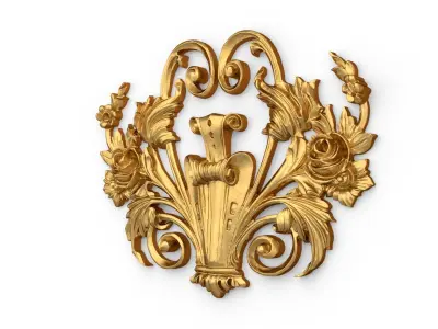 Classic carved decor ornament 379 3D model