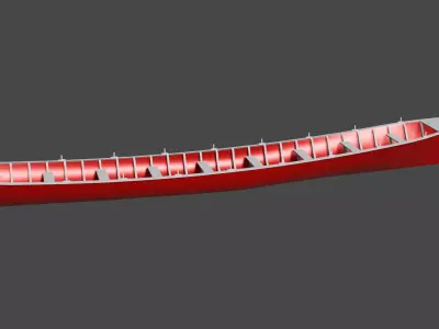trainera Low-poly 3D model