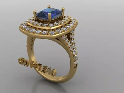 FASION  RING 3D model 9