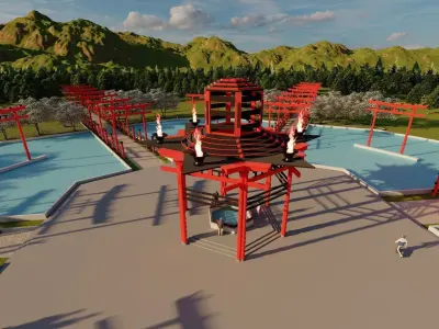 JAPANESE TEMPLE 3D model