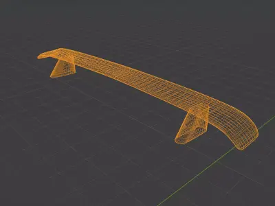 Sports car Spoiler 3D model