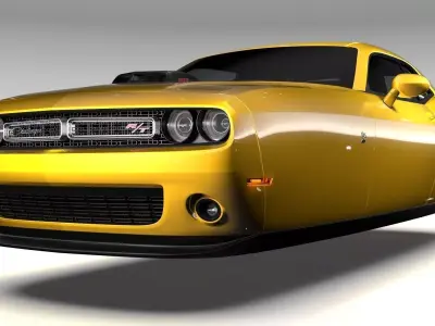 2015 Dodge Challenger 392  Shaker LC  Flying  3D model