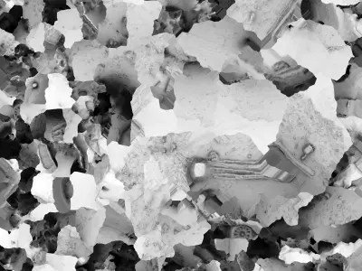 Abandoned crushed Bentley 3D model