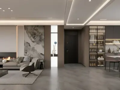 Modern Italian Restaurant 3D model