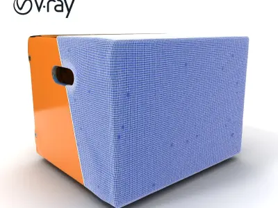 Cardboard Box D Model Pack Low-poly 3D model