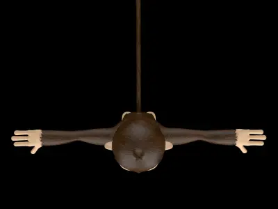 Monkey Low-poly 3D model