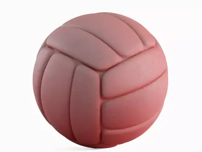 Simple Volleyball Ball 02 3D model