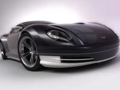 3d model of concept sports car - Beluga 3D model