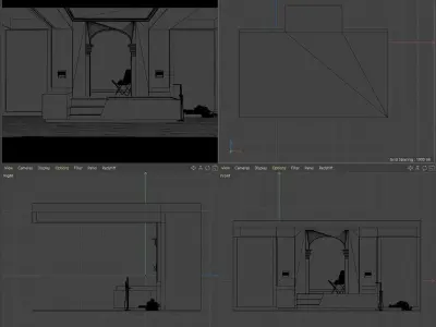 Apartment Scene for Cinema 4D and Redshift Render  3D model