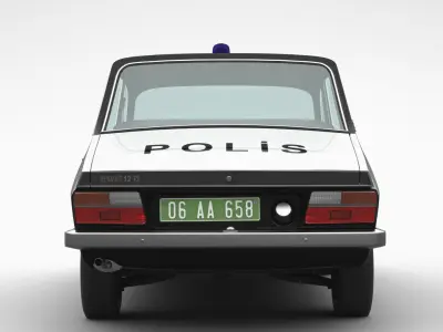 Renault 12 TS Police 3D model