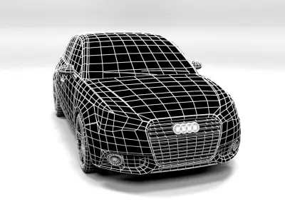 AUDI A1 5DOOR LOWPOLY Low-poly 3D model