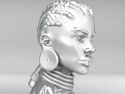 African Woman  3D print model