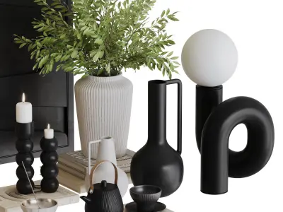 Decorative Set-04 3D model purchase