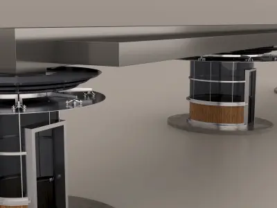 Entrance Gate and entrance jewelry 3D model