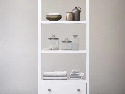 RH HUTTON TALL ETAGERE 3D model