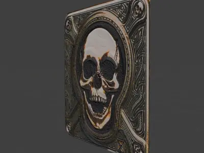 Iron Skull Emblem 3D model