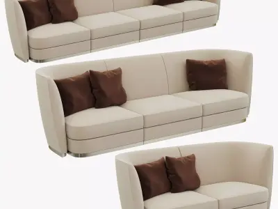 Flexform Altea Divano - 3 sizes 3D model