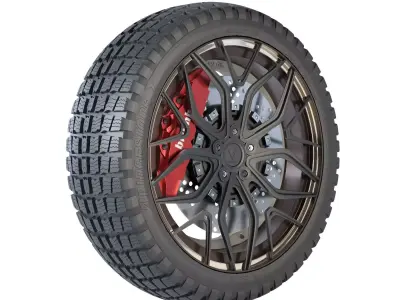Bridestone tire01 3D model