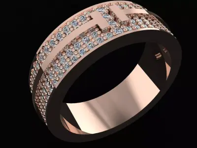 Luxury Tiffany and Co  Ring  High Quality 3D Printng Model 3D print model