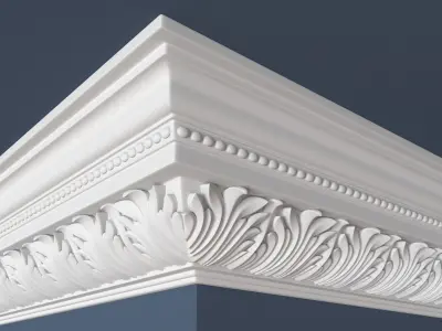 Decorative Crown Molding 3D model get
