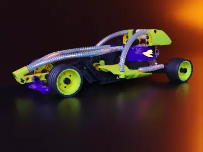 Lego racing car stl 3D print model