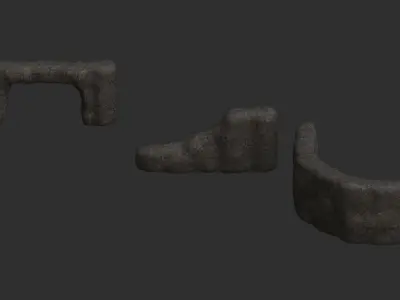 Cave Walls 2 - Base Free low-poly 3D model