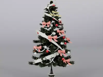 Christmas tree 3D model 2