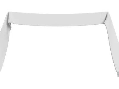 Football Fan Scarf 05 3D model