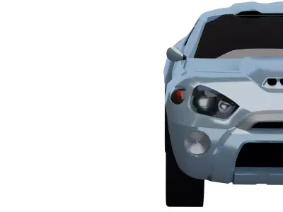 2001 Toyota RSC Concept  Low-poly 3D model