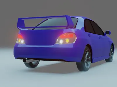 Subaru Impreza WRX STi 2004 3D model