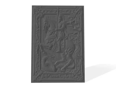 Ikona Sveti Djordje - Saint George icon 3D print model