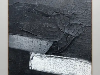 Plaster two square photo frames 06 Low-poly 3D model