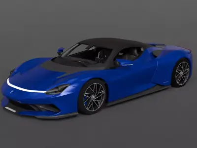 2020 Automobil Pininfarina Battista 3D model
