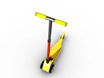 Kids 3 Wheel Scooter 3D model