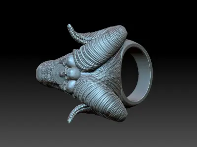 Ring Viking Ram 3D print model