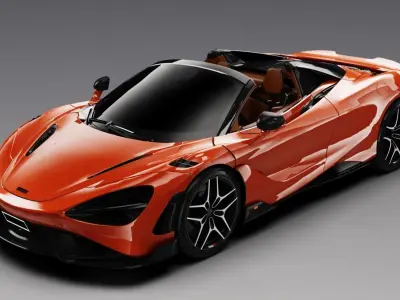 McLaren 765LT Spider 2021 3D model 3D model