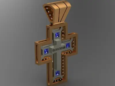 Cross 02 pendant 3D print model