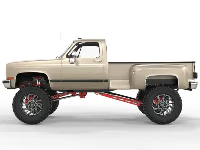 Chevrolet C10 1980 Lifted Pick Up 3D model