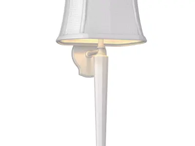 Crystal Hudson Lighting wall Sconce lamp made aged brass glass  3D model