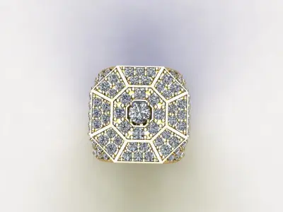 Popular Man Ring in Asia like Thailand Cambodia VietnamR3 3D model